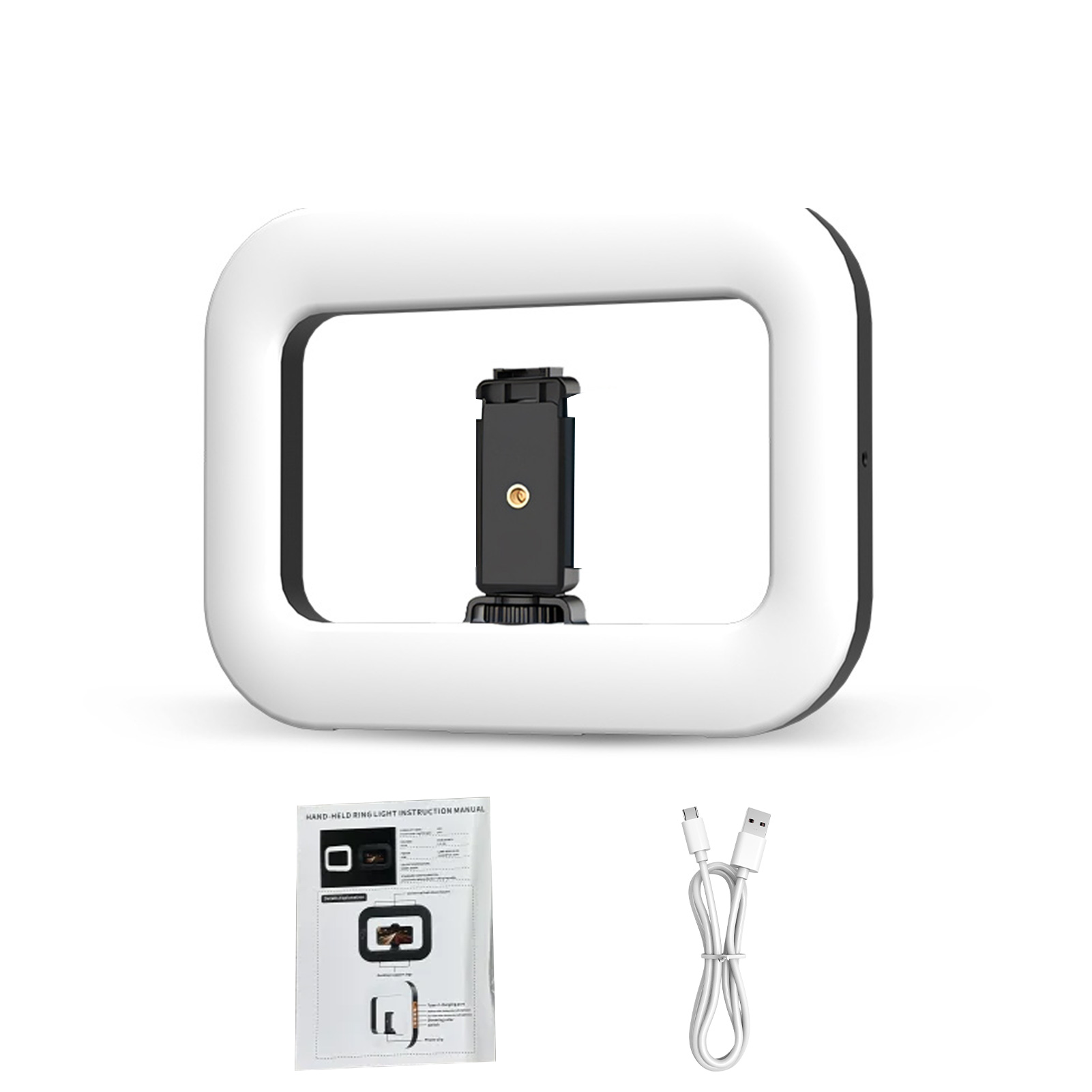 Photography Lighting Spotlight - Handheld Rings Selfie Light Rechargeable Cell
