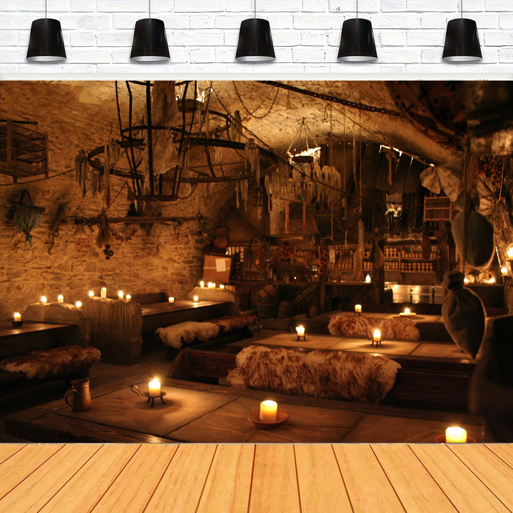 Photography Lighting Backdrop - Photography Backdrop Wooden Interior Candle Light
