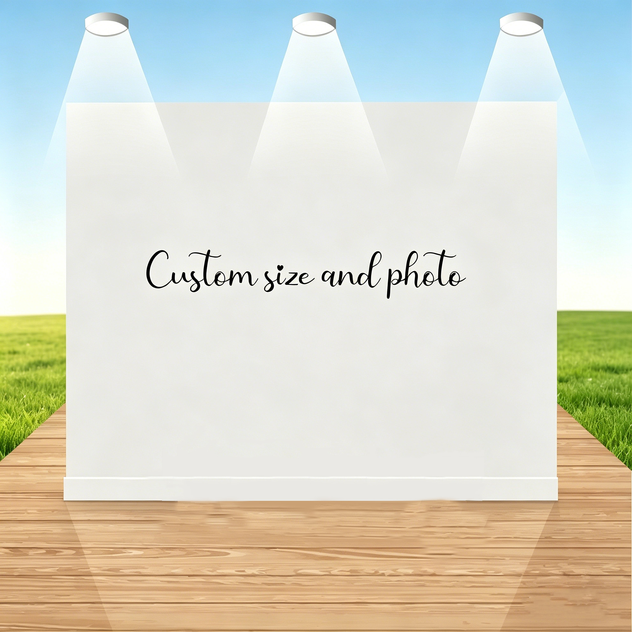 Photography Lighting Backdrop - Custom Photo Backdrop, Personalized Party Banner