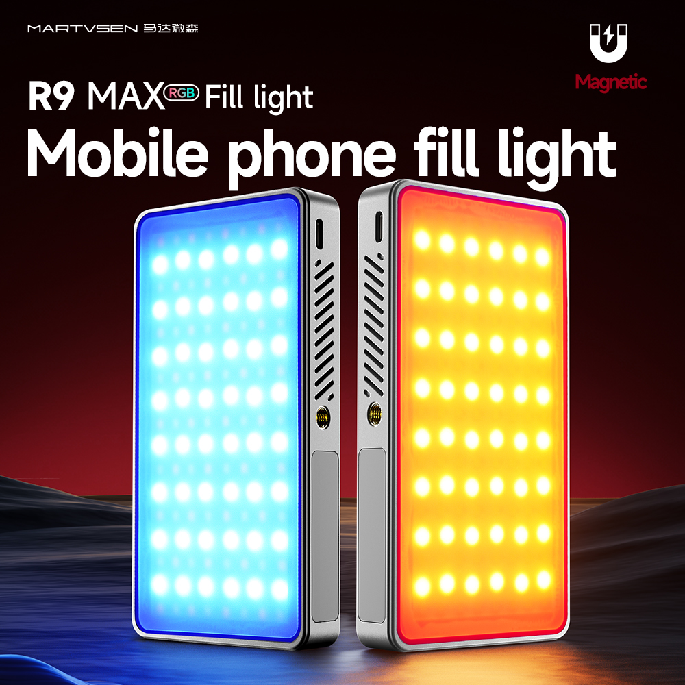 Photography Lighting Spotlight - Mini Rechargeable R9PRO full-color RGB Camera
