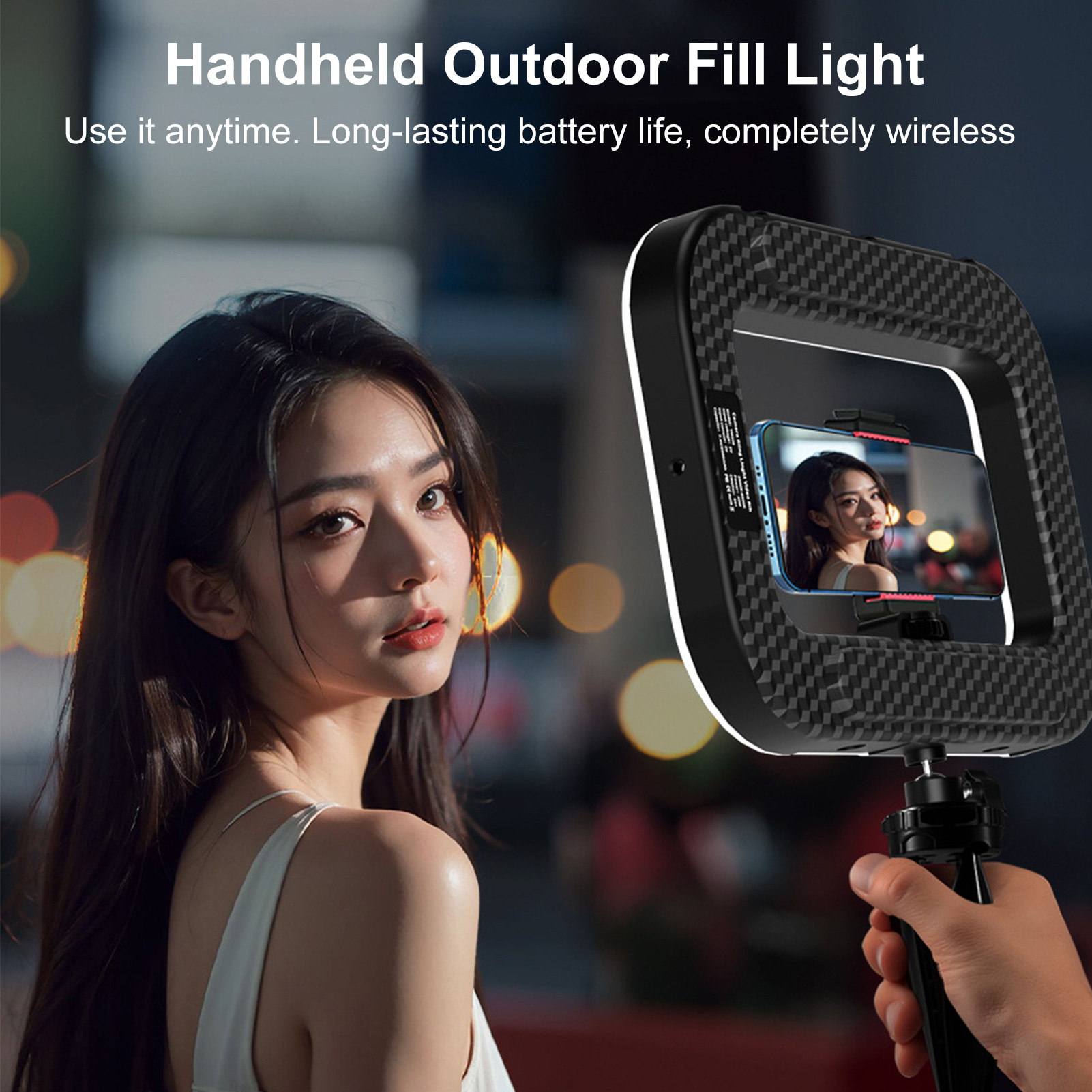 Rechargeable Cell Phone Light  - Photography Lighting Spotlight avis et prix