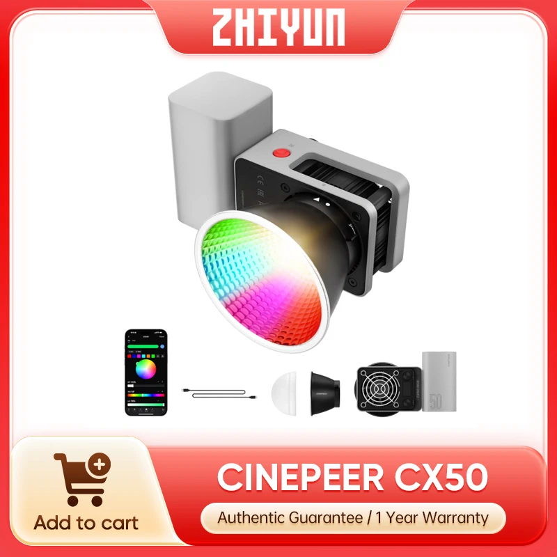 Zhiyun CINEPEER CX50 RGB Video - Photography Video Lighting Kit avis et prix