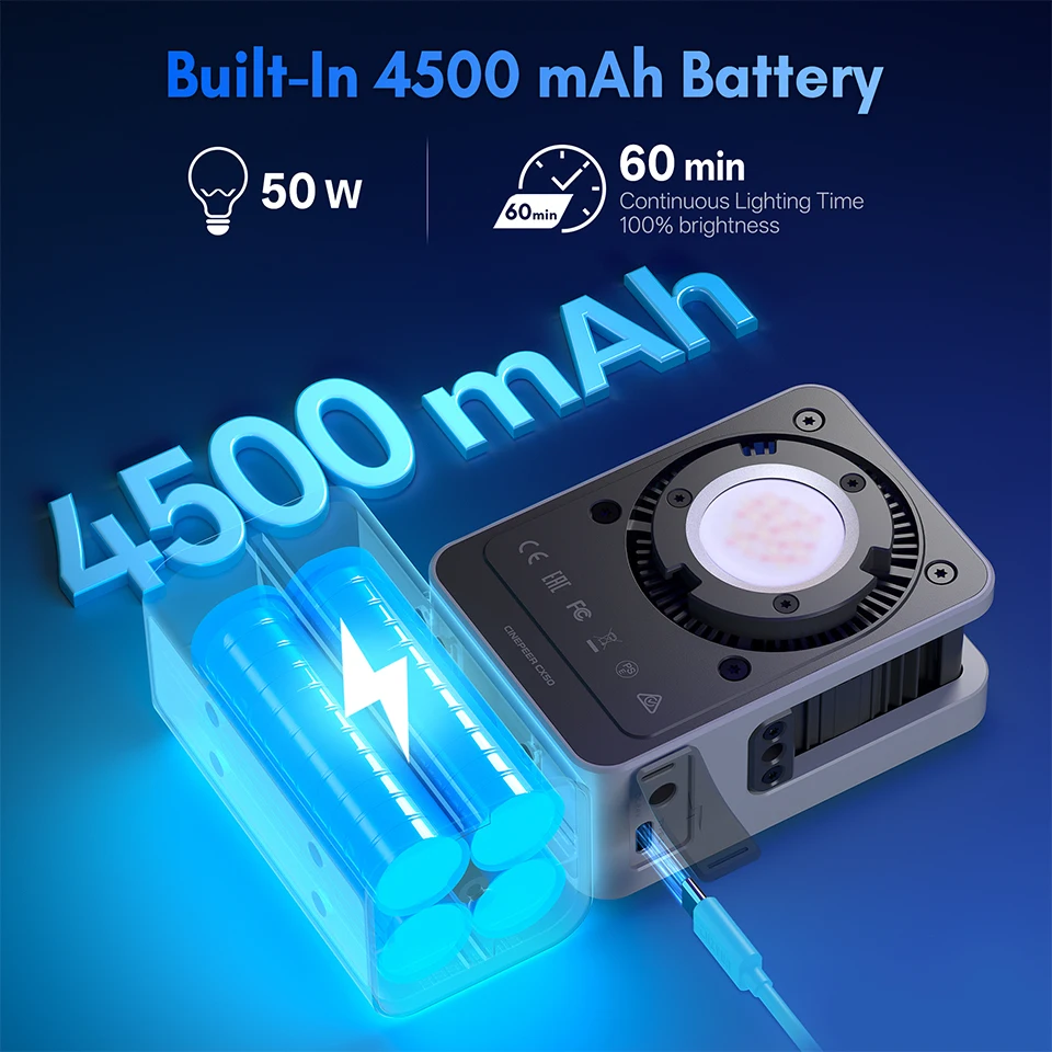 Zhiyun CINEPEER CX50 RGB Video - Photography Video Lighting Kit avis et prix