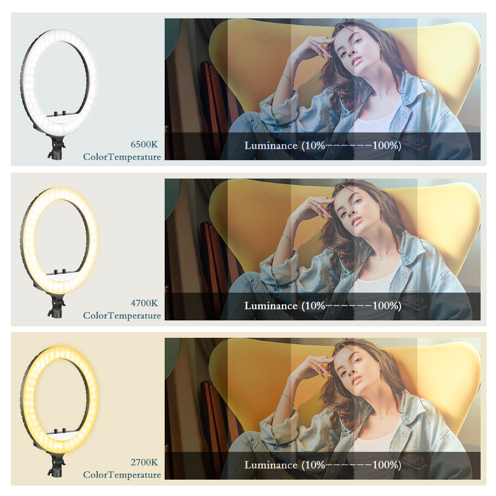 SH 18 Inch Knob Ring Light LED - Photography Lighting Overhead avis et prix