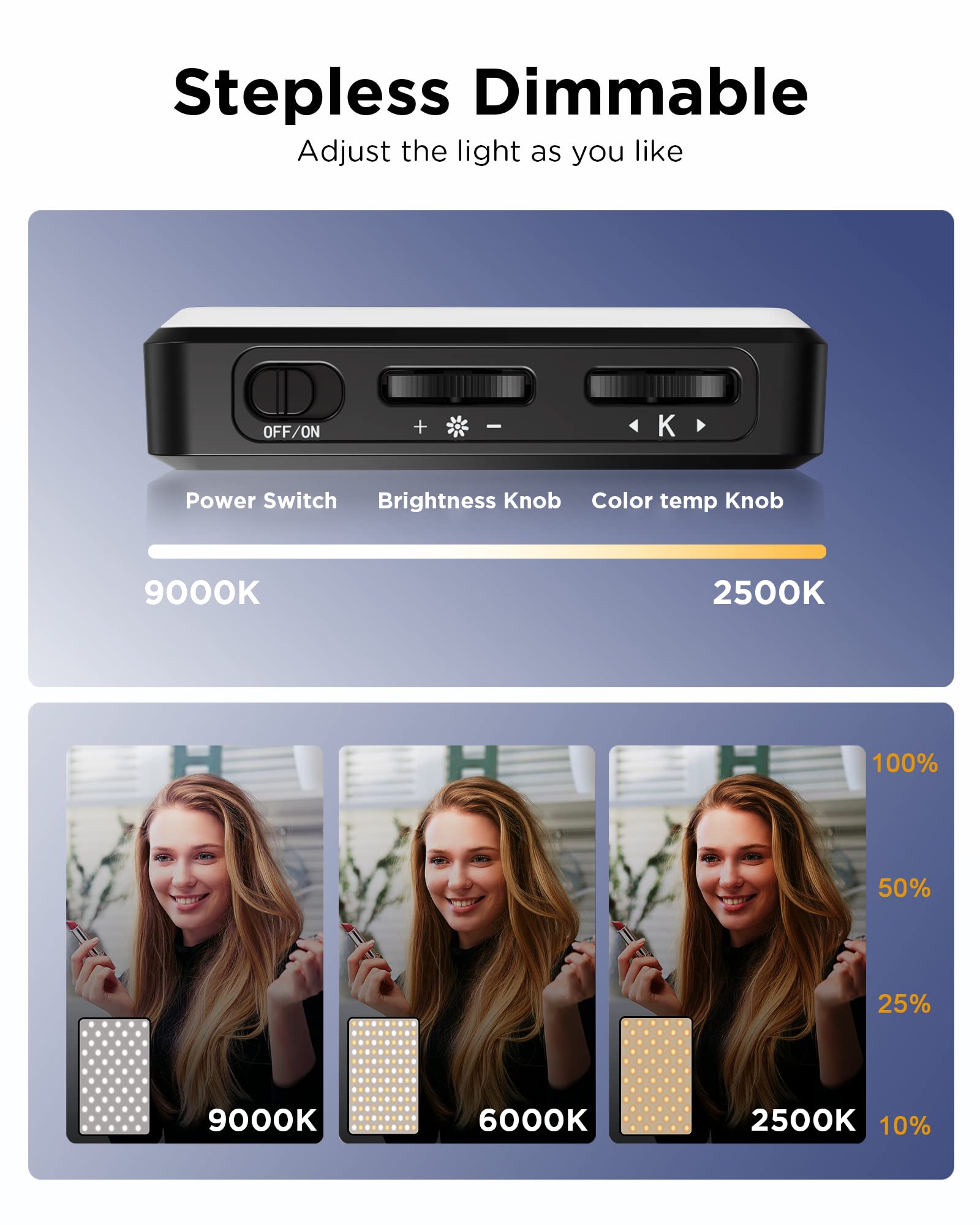 LED Selfie Light 3000Mah 120 L - Photography Lighting Overhead avis et prix
