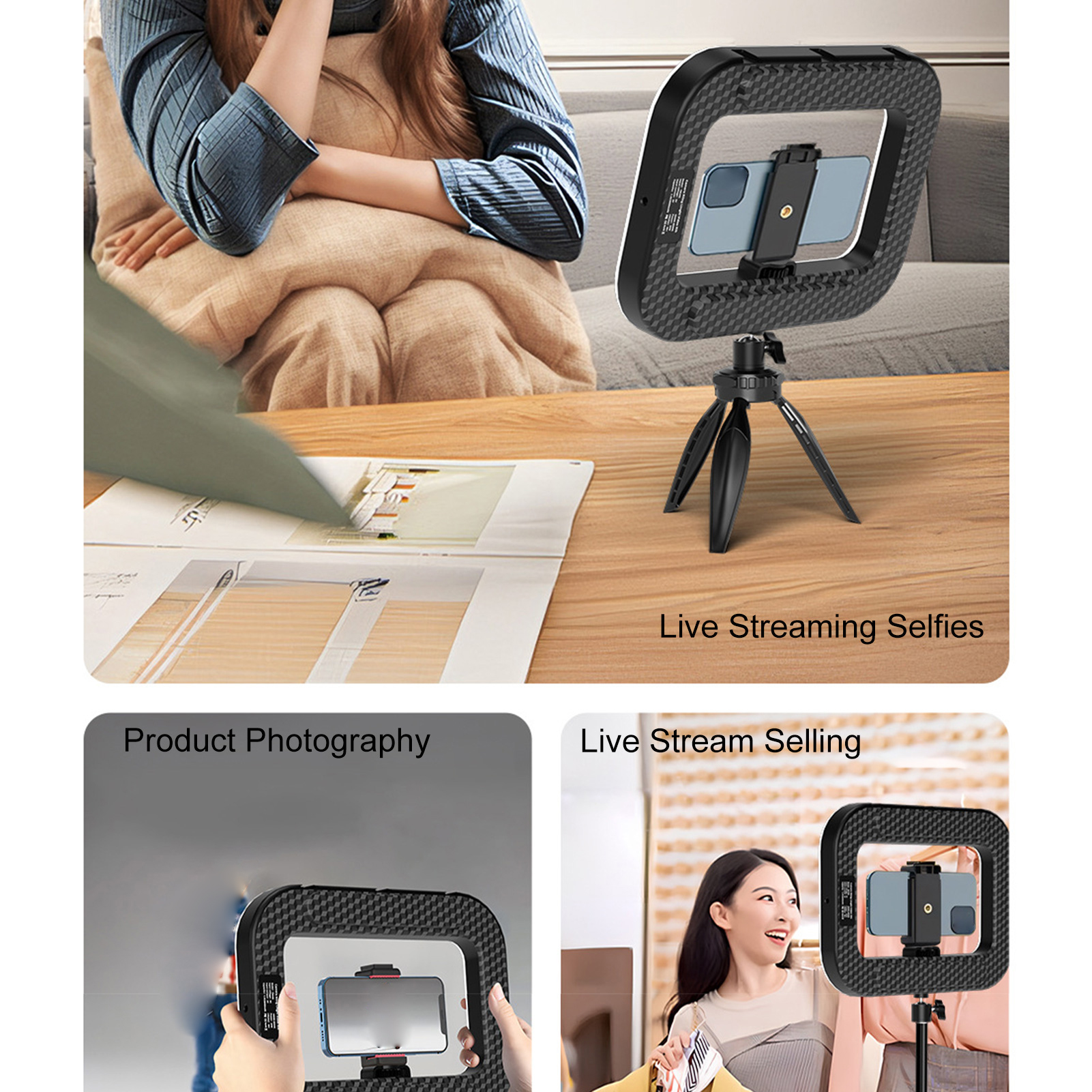 Handheld Rings Selfie Light Re - Photography Lighting Spotlight avis et prix