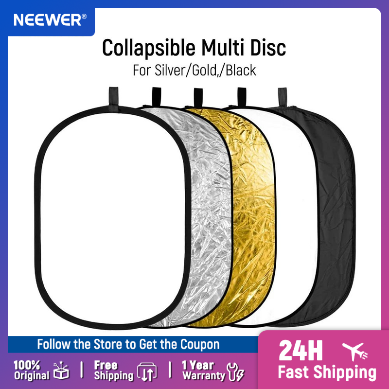 NEEWER Light Reflectors for Ph - Reflector Disc Silver avis et prix