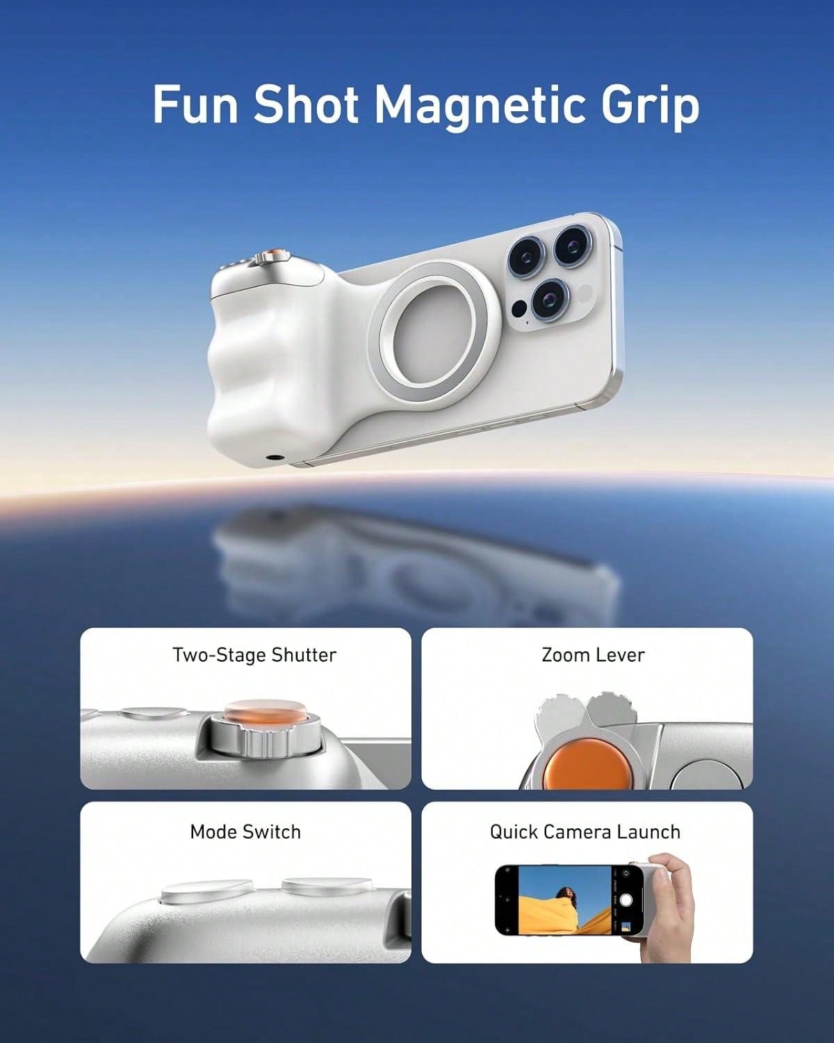 Silver Magnetic Phone Camera G - Photography Video Lighting Kit avis et prix