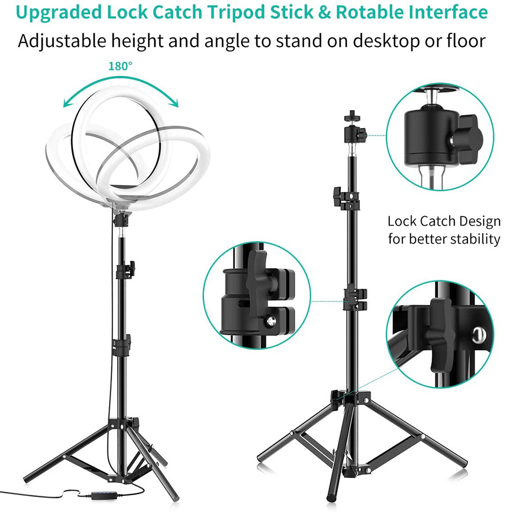 Phone Live Ring Light 10 Inch  - Photography Lighting Spotlight avis et prix