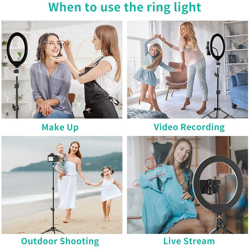 Phone Live Ring Light 10 Inch  - Photography Lighting Spotlight avis et prix