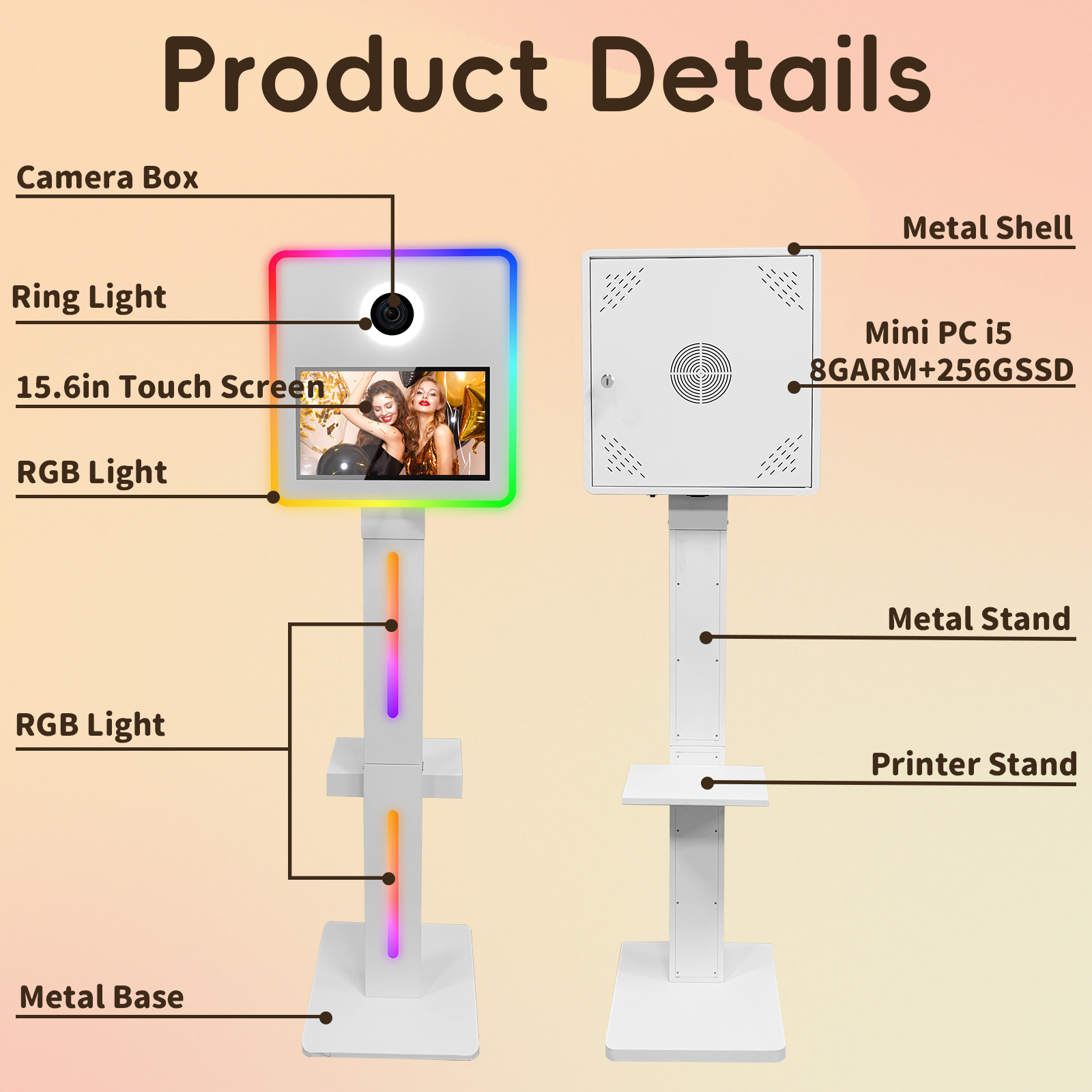 DSLR Photo Booth Machine with  - Photography Video Lighting Kit avis et prix
