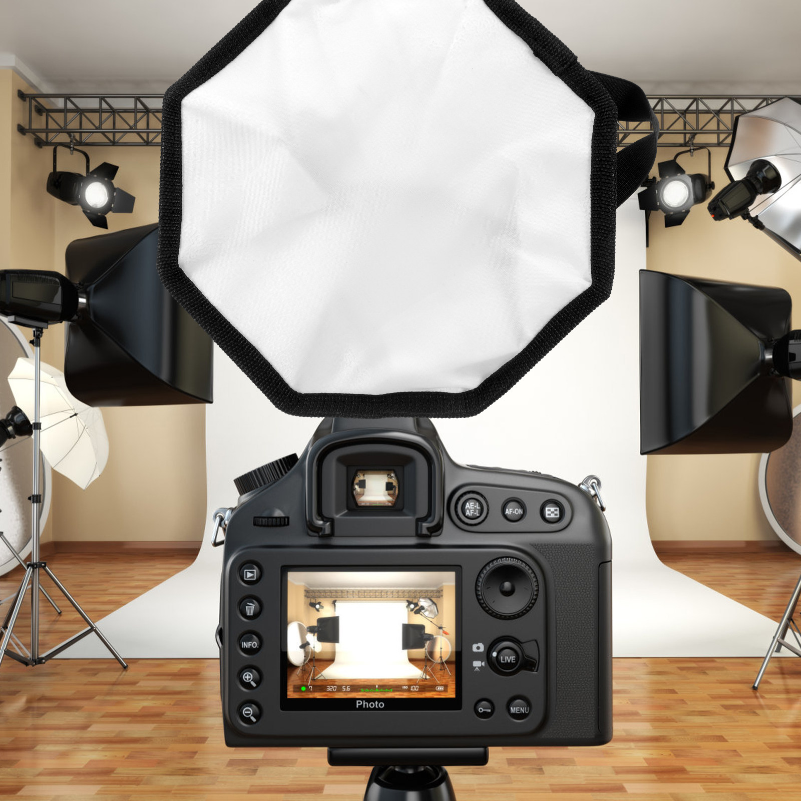 Camera Softbox Reflector Photo - Photography Video Lighting Kit avis et prix