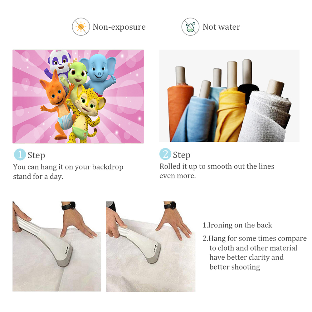 Cartoon Word Party Theme Backg - Photography Lighting Backdrop avis et prix