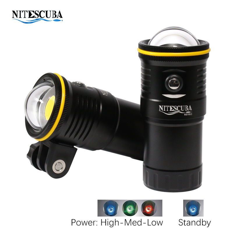 Nitescuba NSV60 LED Diving Vid - Photography Lighting Angles avis et prix