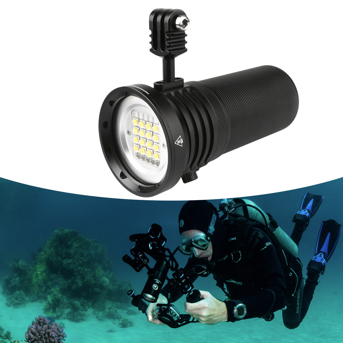 W167 Rechargeable LED Dive Lig - Photography Lighting Angles avis et prix