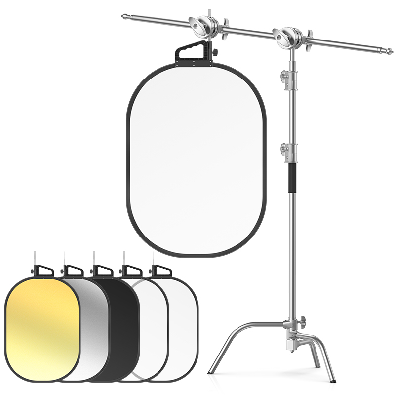 25*29in Light Reflector Stand  - Reflector Disc Silver avis et prix