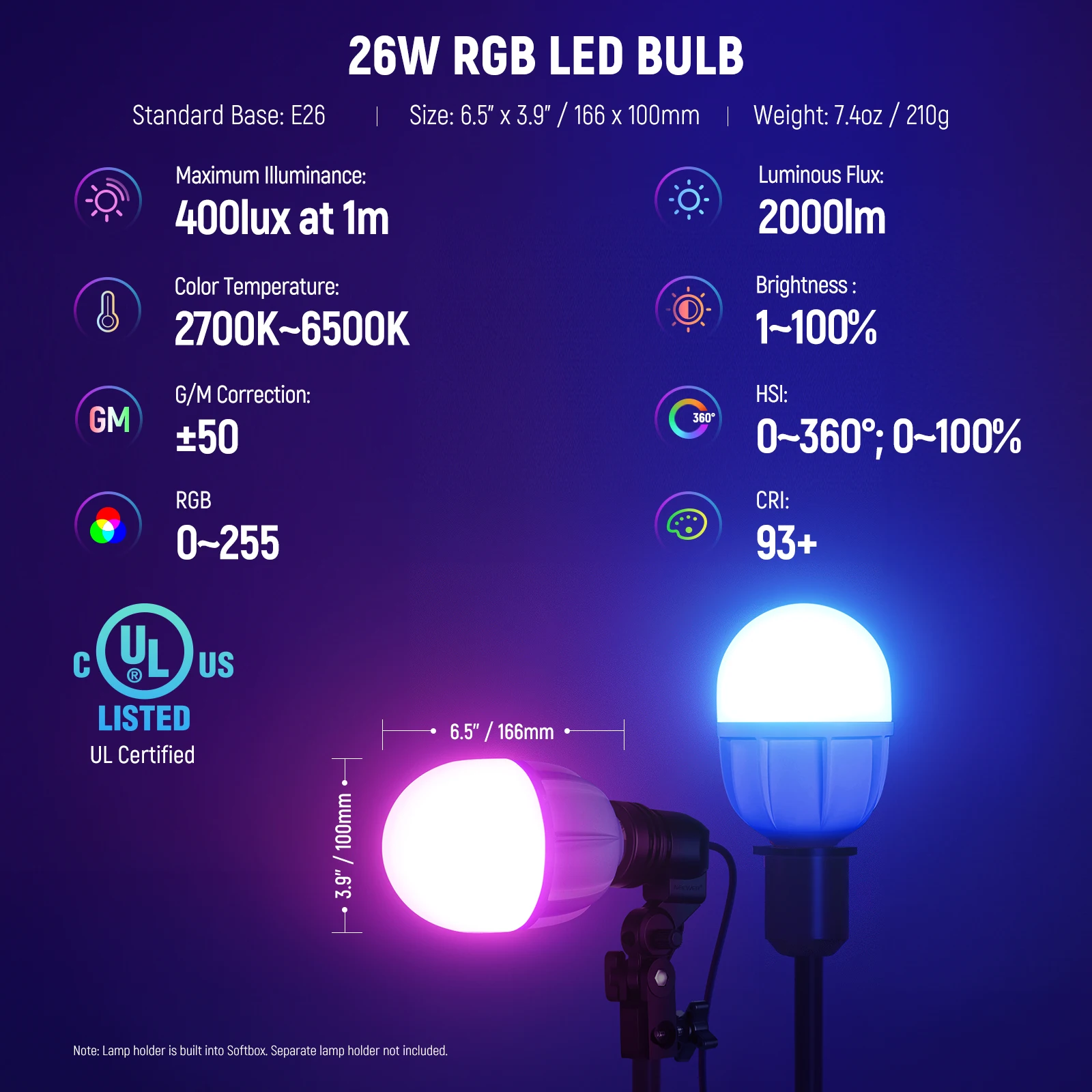 NEEWER RGB Softbox Lighting Ki - Lighting Effect In Photography avis et prix