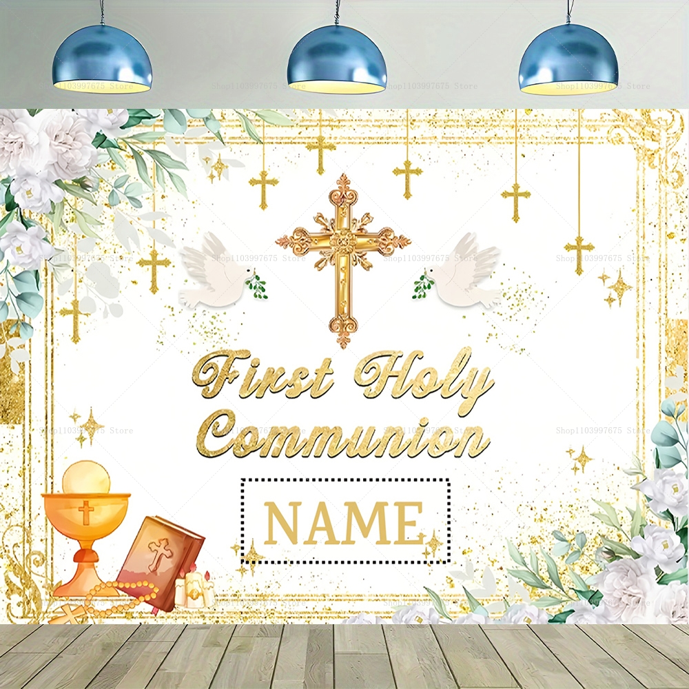 Custom Boy Girl First Holy Com - Photography Lighting Backdrop avis et prix
