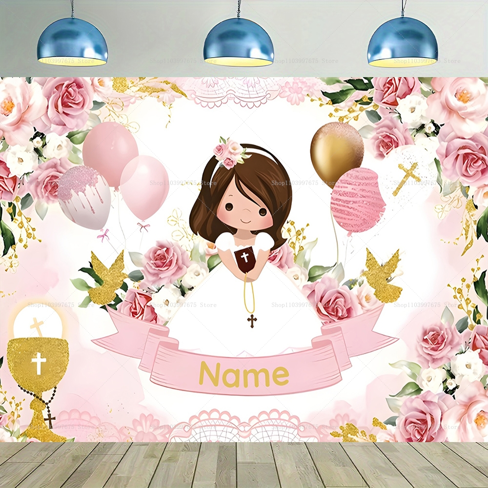 Custom Boy Girl First Holy Com - Photography Lighting Backdrop avis et prix