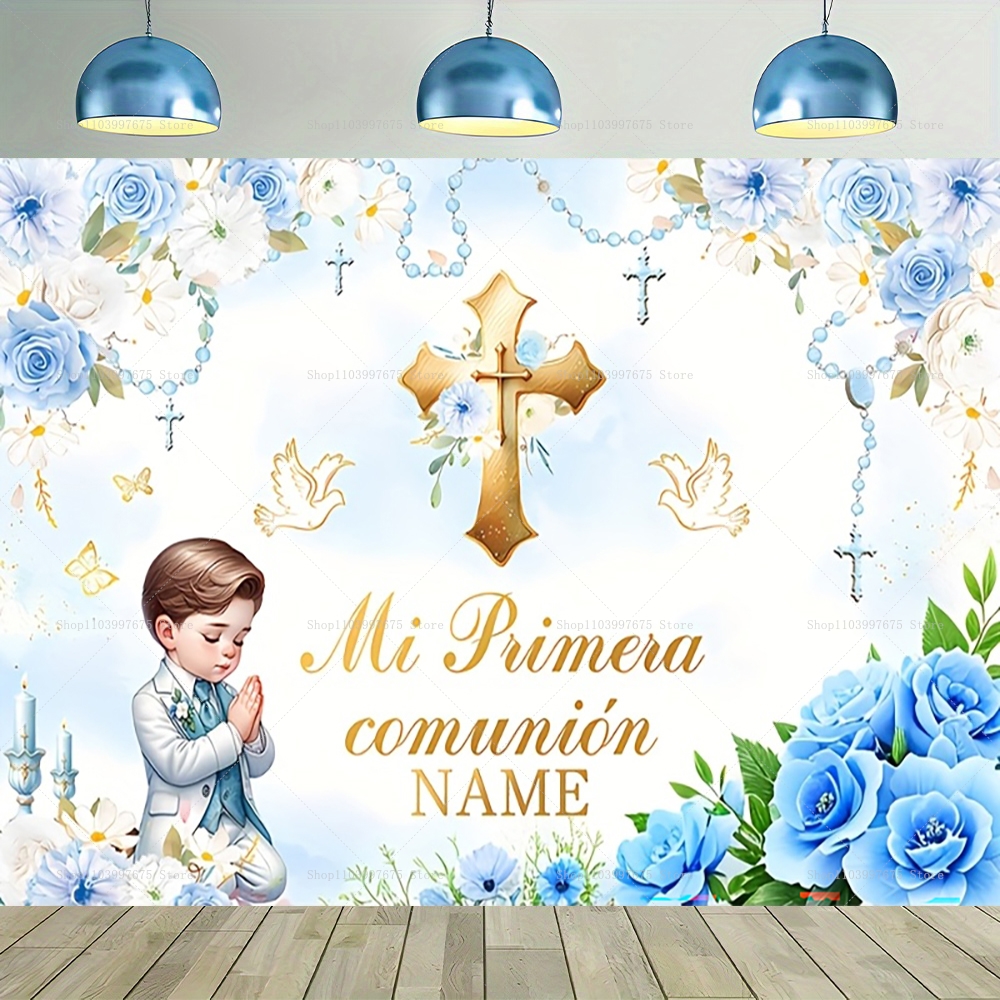 Custom Boy Girl First Holy Com - Photography Lighting Backdrop avis et prix
