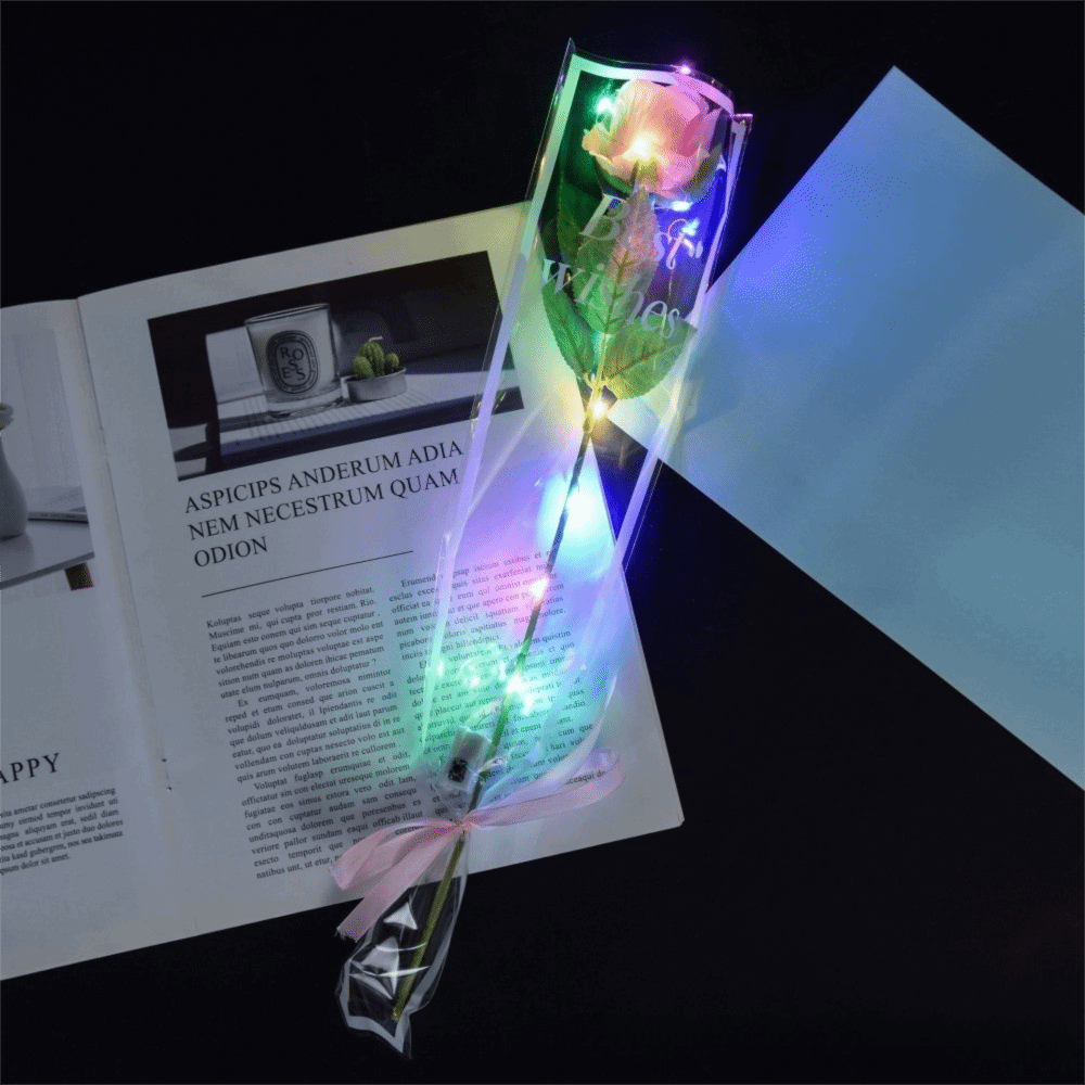 Glowing Artificial Rose Flower - Photography Lighting Simulation avis et prix