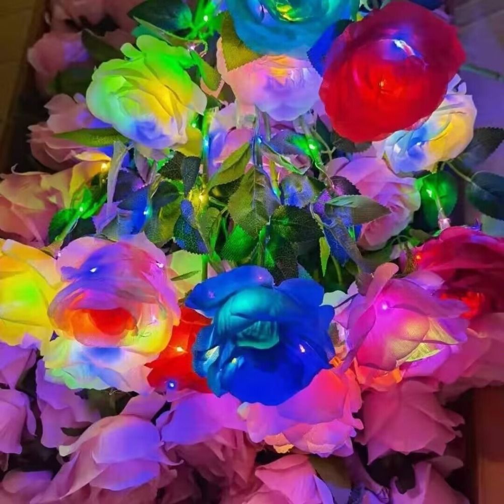 Glowing Artificial Rose Flower - Photography Lighting Simulation avis et prix