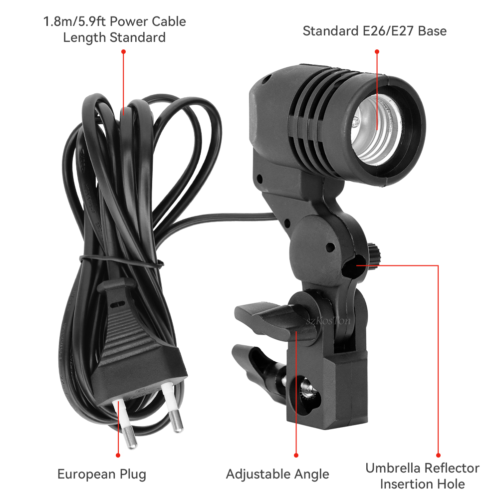 Single Head Bulb Holder E27 So - Photography Video Lighting Kit avis et prix