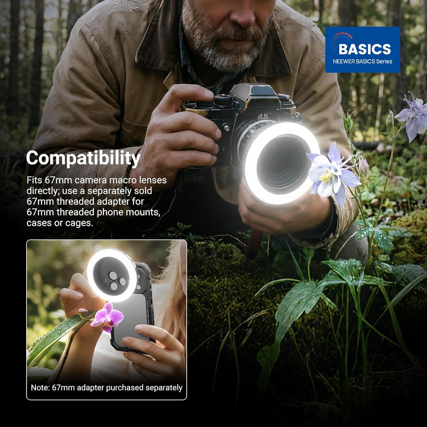 NEEWER Basics 67mm Threaded Ri - Photography Lighting Overhead avis et prix