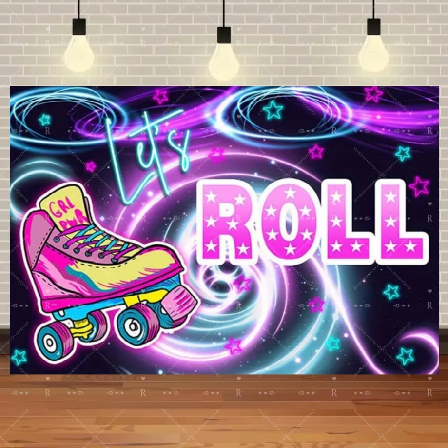 Roller Skating Shoes Theme Bir - Photography Lighting Backdrop avis et prix