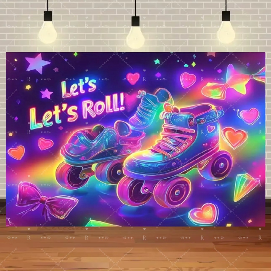 Roller Skating Shoes Theme Bir - Photography Lighting Backdrop avis et prix