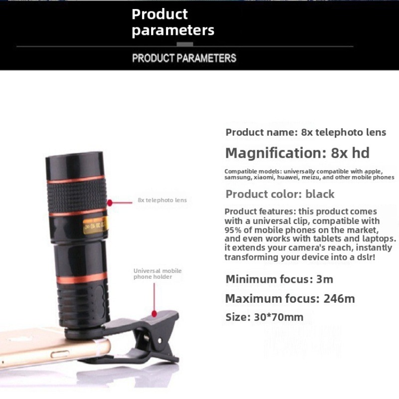 Telephoto Phone Lens Camera Un - Lighting Effect In Photography avis et prix