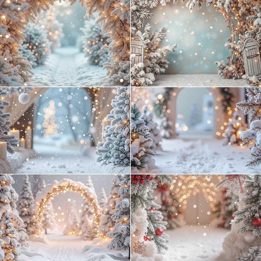 Snow Christmas White Lights Bo - Photography Lighting White Background avis et prix