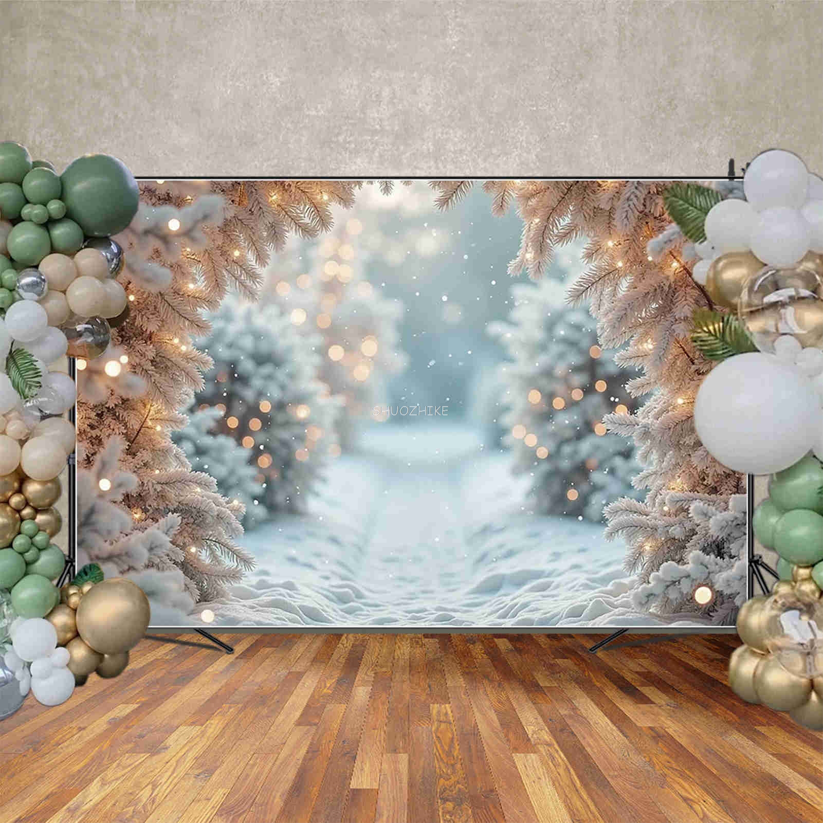Snow Christmas White Lights Bo - Photography Lighting White Background avis et prix