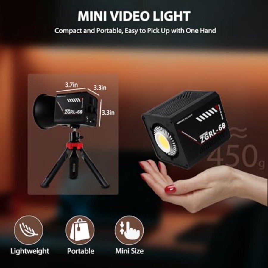 60W COB LED Video Light Handhe - Photography Lighting Spotlight avis et prix