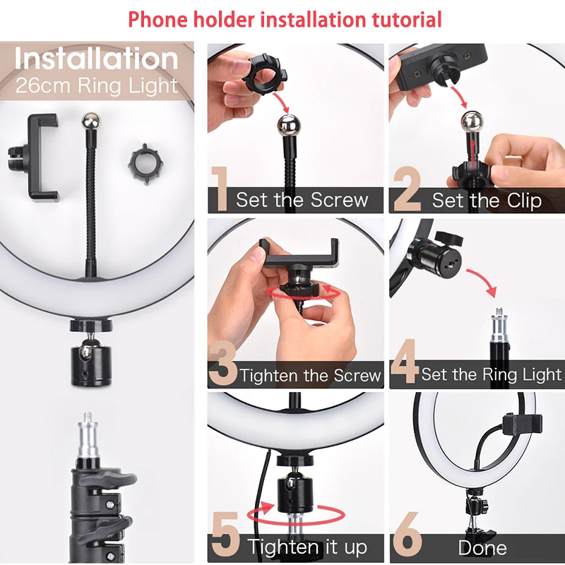 Video Light 16/26/33cm Selfie  - Photography Lighting Overhead avis et prix