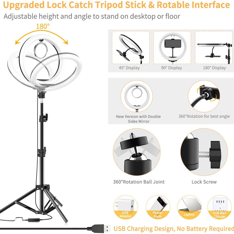 Video Light 16/26/33cm Selfie  - Photography Lighting Overhead avis et prix