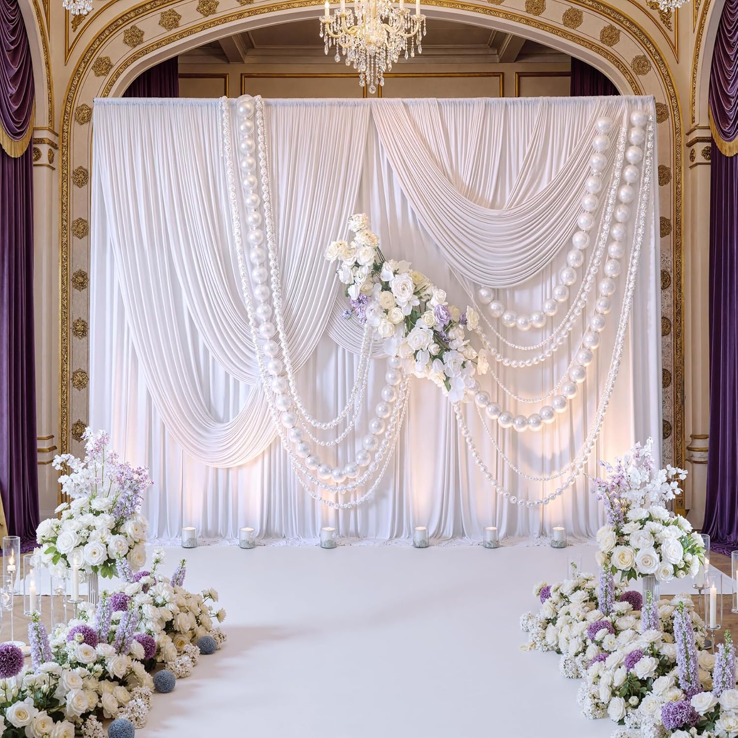 White Backdrop Curtains 10x10  - Photography Lighting Backdrop avis et prix