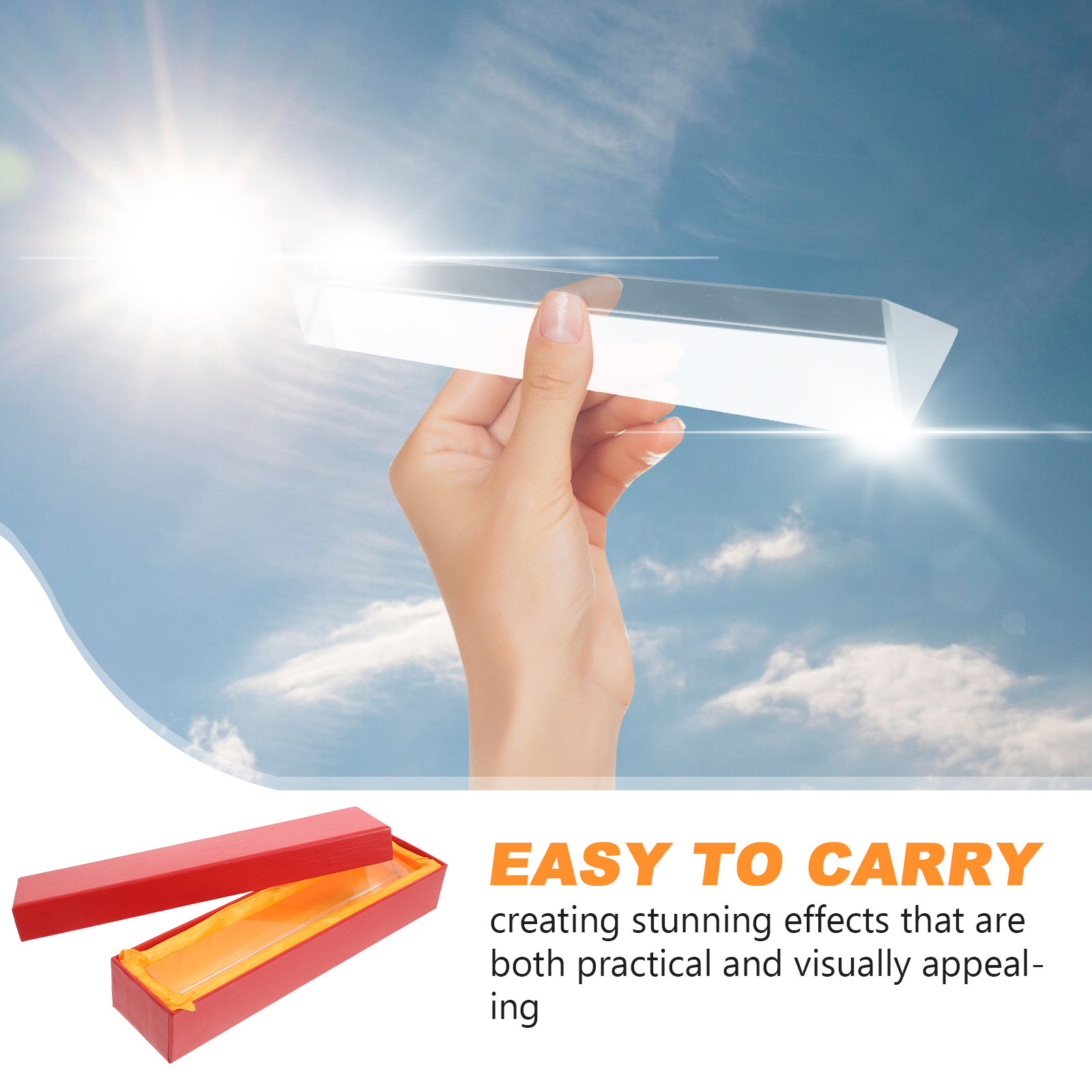 Crystal Triangular Prism for P - Lighting Effect In Photography avis et prix