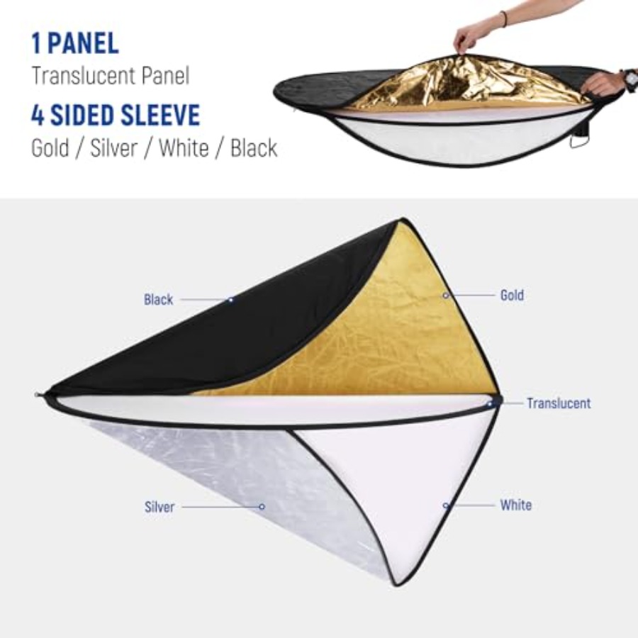51 Inch/130 Centimeter Light R - Reflector Disc Silver avis et prix