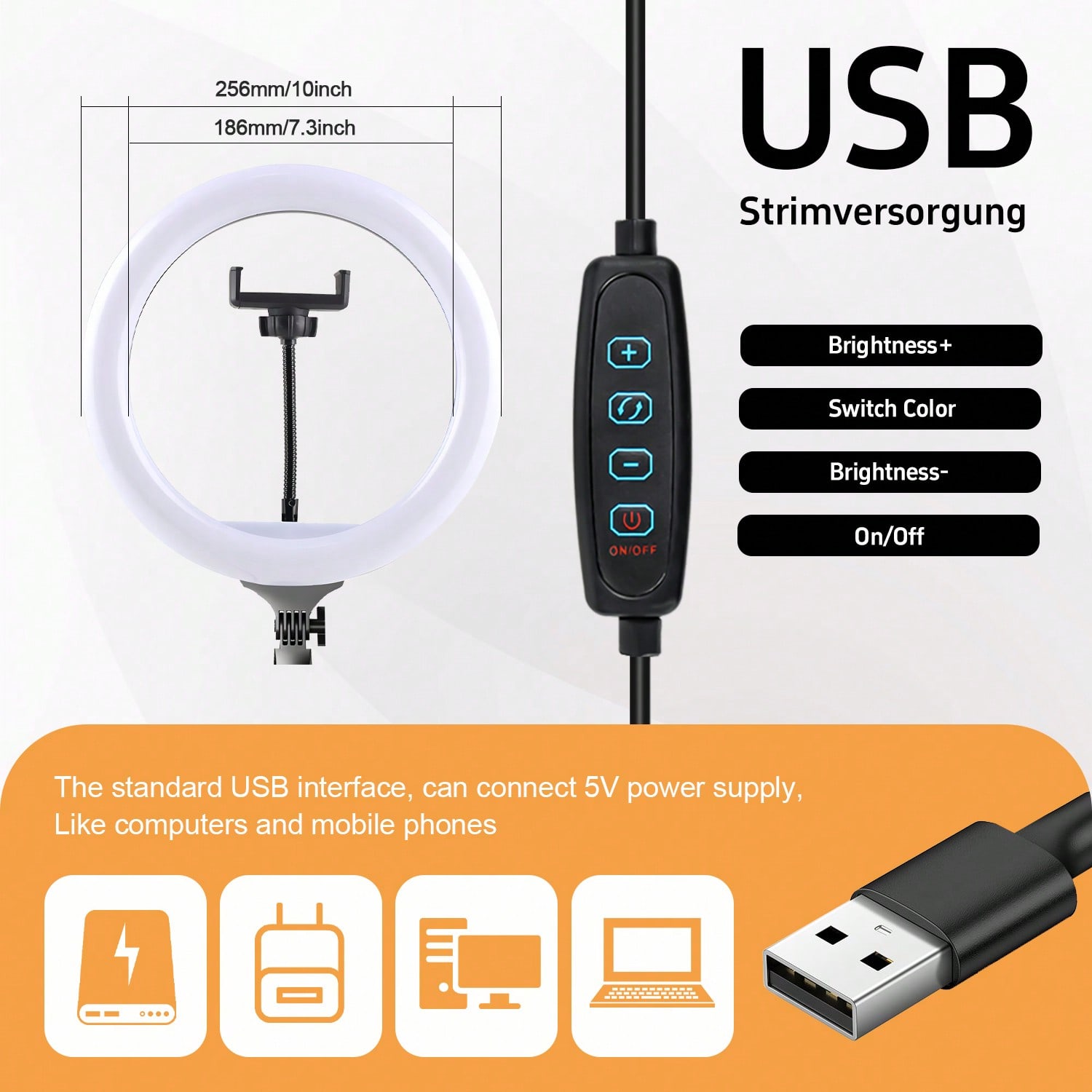 10 Inch 3 Color Dimmable LED R - Photography Video Lighting Kit avis et prix