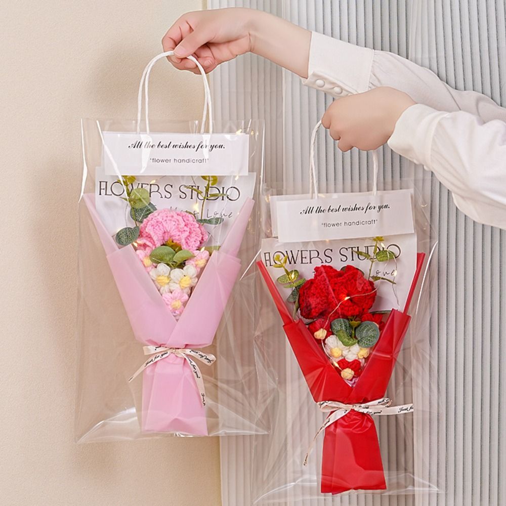 Knitted Crochet Flowers Bouque - Photography Lighting Simulation avis et prix