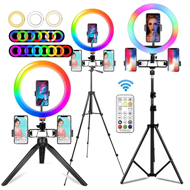 10 Inch RGB Ring Light With Re - Photography Lighting Overhead avis et prix