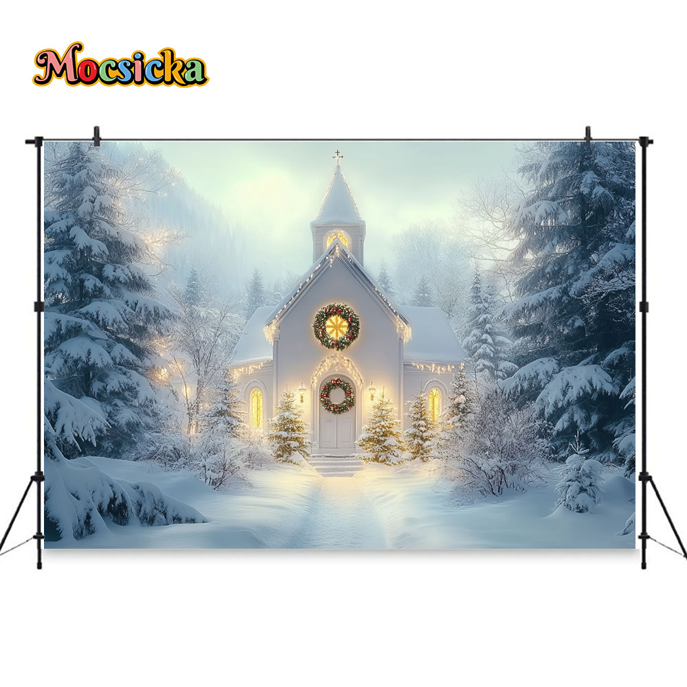 Mocsicka White Christmas Churc - Photography Lighting White Background avis et prix