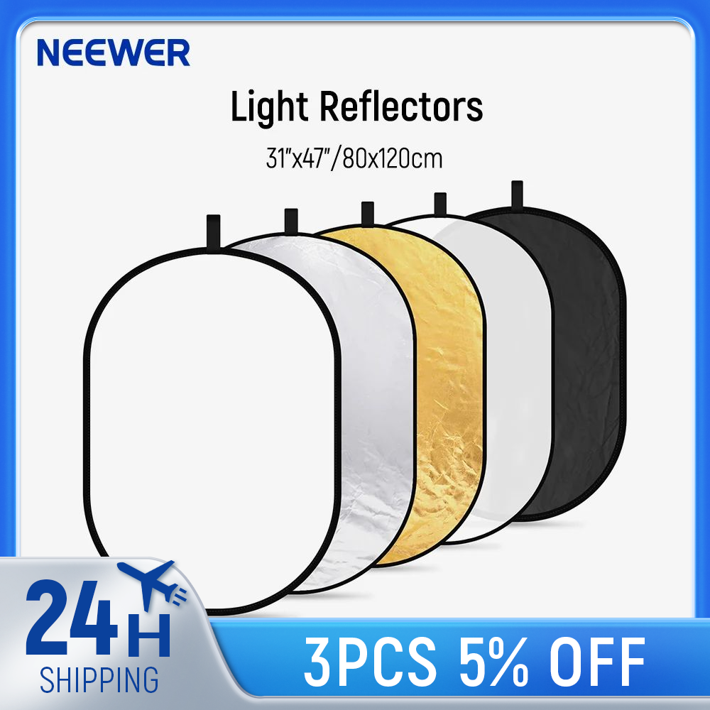 Neewer 5-in-1 Oval Professiona - Reflector Disc Silver avis et prix