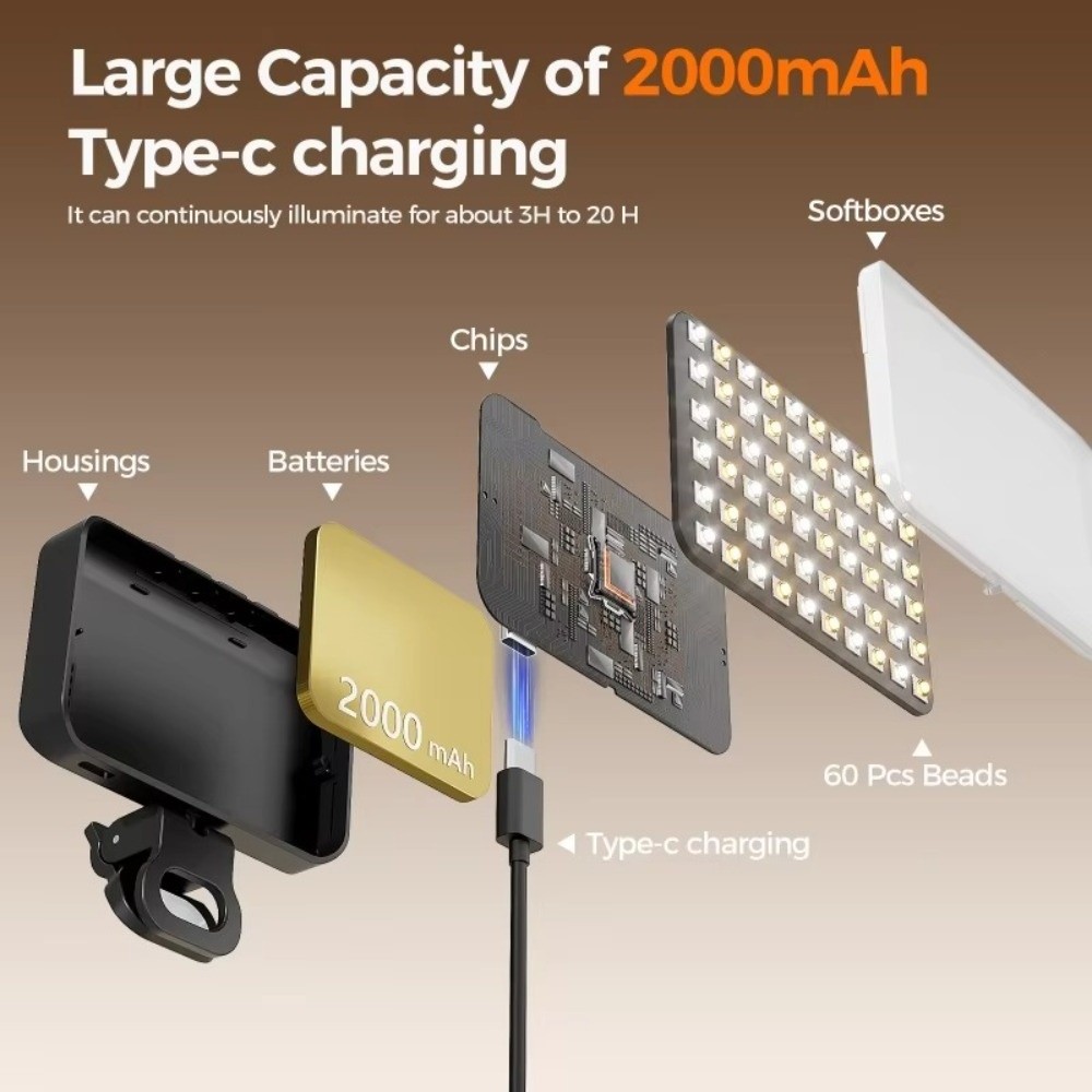 800/1000mAh LED Selfie Light U - Photography Mobile Lighting avis et prix
