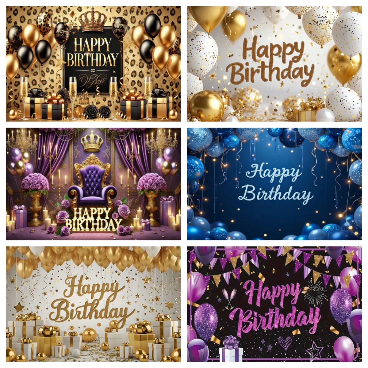 Colorful Balloon Happy Birthda - Photography Lighting Backdrop avis et prix