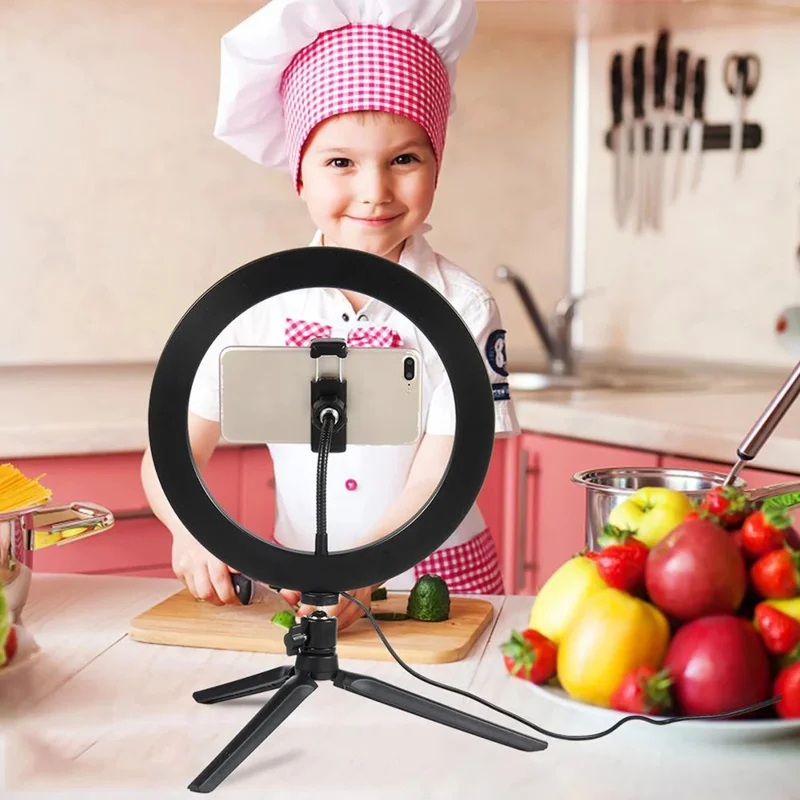 Dimmable26cm LED Ring Light Ki - Photography Video Lighting Kit avis et prix