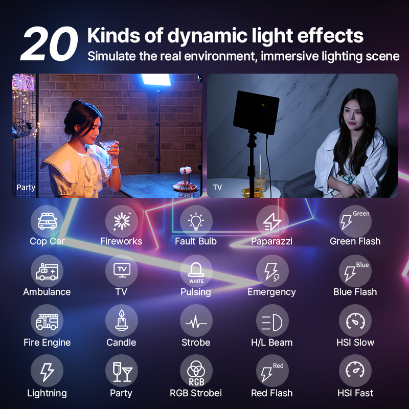 Ulanzi LT003 15W RGB Video Lig - Photography Lighting Board avis et prix