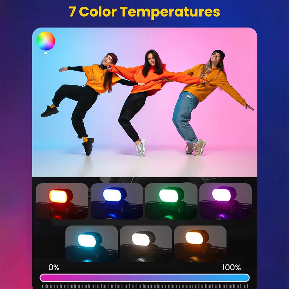 RGB Magnetic Fill Light for Gi - Lighting Effect In Photography avis et prix
