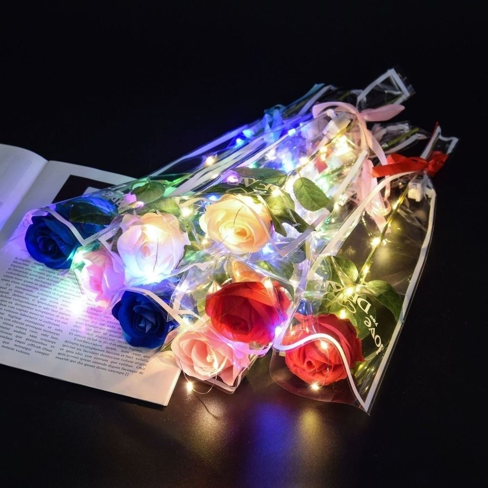 Glowing Artificial Rose Flower - Photography Lighting Simulation avis et prix